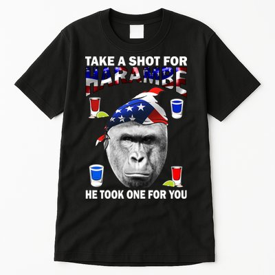 Take A Shot For Harambe Tall T-Shirt