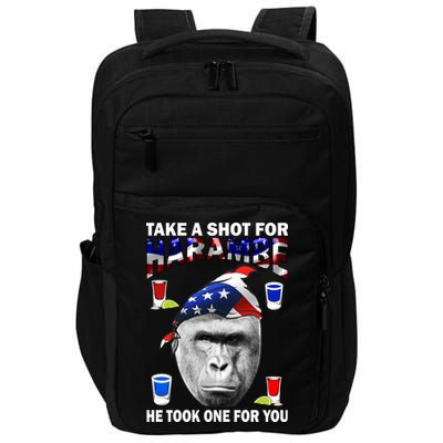 Take A Shot For Harambe Impact Tech Backpack