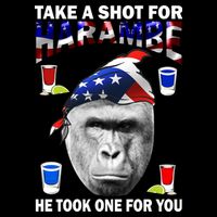 Take A Shot For Harambe Backpack