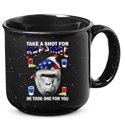 Take A Shot For Harambe 15oz Campfire Ceramic Mug