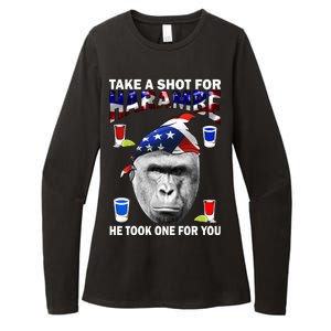 Take A Shot For Harambe Womens CVC Long Sleeve Shirt