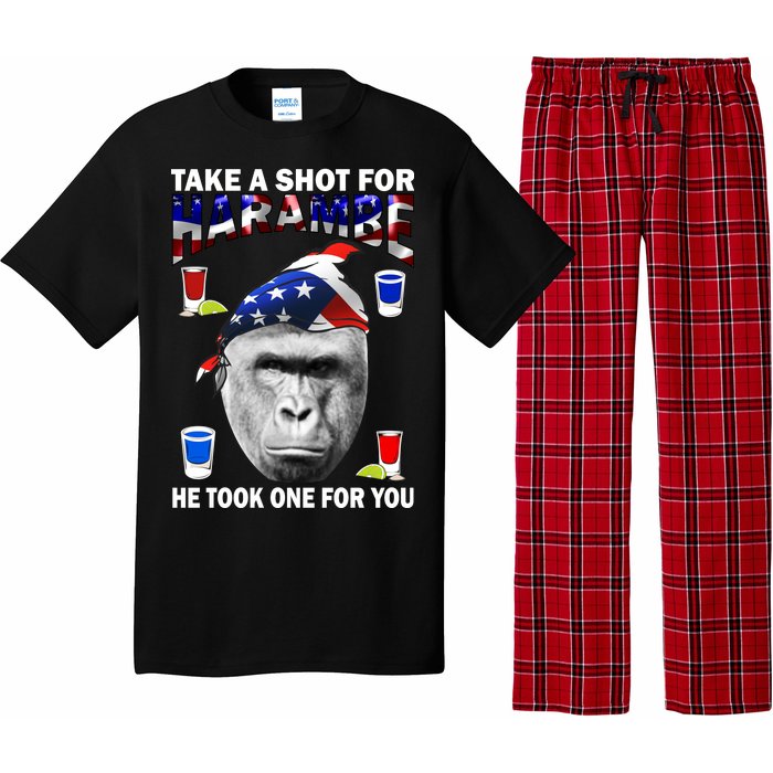 Take A Shot For Harambe Pajama Set