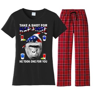 Take A Shot For Harambe Women's Flannel Pajama Set