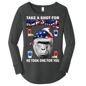 Take A Shot For Harambe Women's Perfect Tri Tunic Long Sleeve Shirt