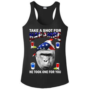 Take A Shot For Harambe Ladies PosiCharge Competitor Racerback Tank