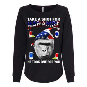 Take A Shot For Harambe Womens California Wash Sweatshirt