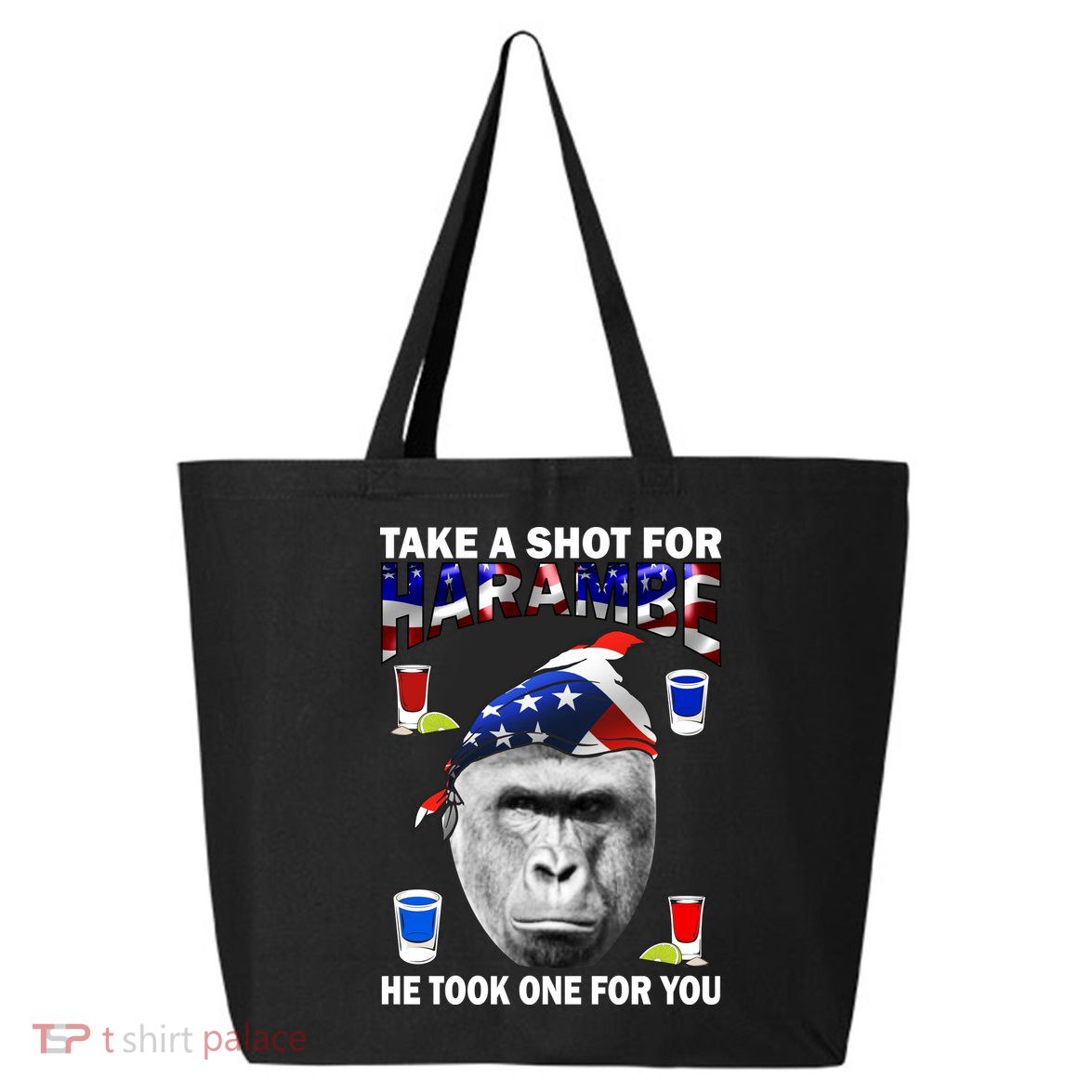 Take A Shot For Harambe 25L Jumbo Tote