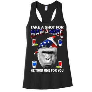 Take A Shot For Harambe Women's Racerback Tank