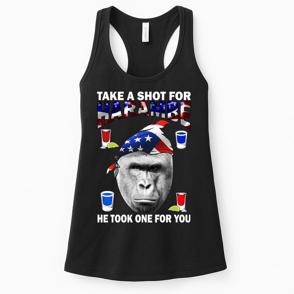 Take A Shot For Harambe Womens Tank Top