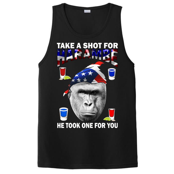 Take A Shot For Harambe PosiCharge Competitor Tank