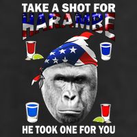 Take A Shot For Harambe Golf Towel