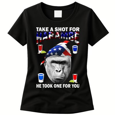 Take A Shot For Harambe Womens T-Shirt
