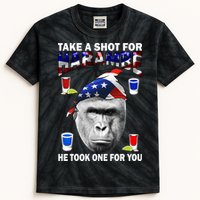 Take A Shot For Harambe Kids Tie-Dye T-Shirt