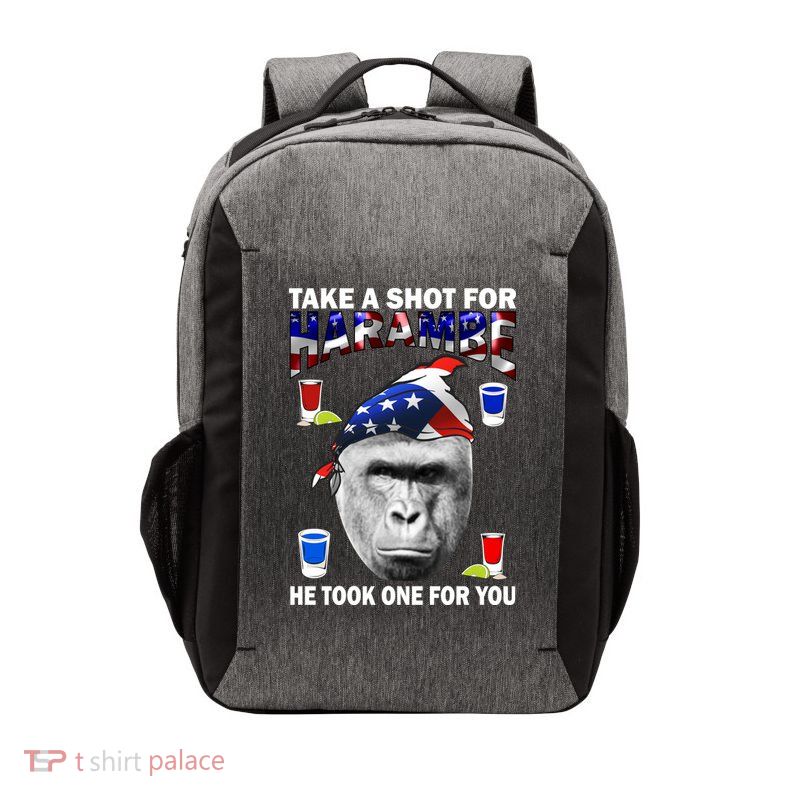 Take A Shot For Harambe Vector Backpack