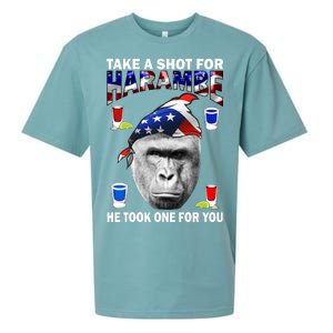 Take A Shot For Harambe Sueded Cloud Jersey T-Shirt