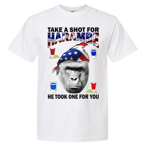 Take A Shot For Harambe Garment-Dyed Heavyweight T-Shirt