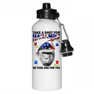 Take A Shot For Harambe Aluminum Water Bottle