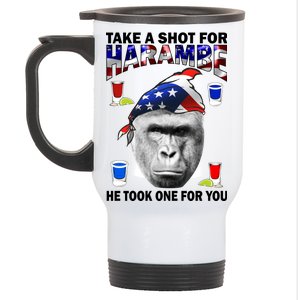 Take A Shot For Harambe Stainless Steel Travel Mug