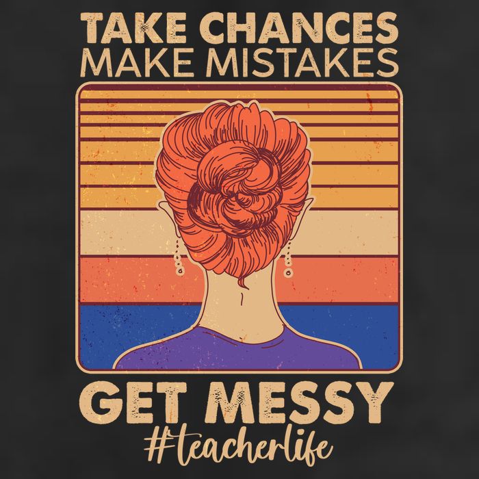 Take Chances Make Mistakes Get Messy #Teacher Life 15oz Campfire Ceramic Mug