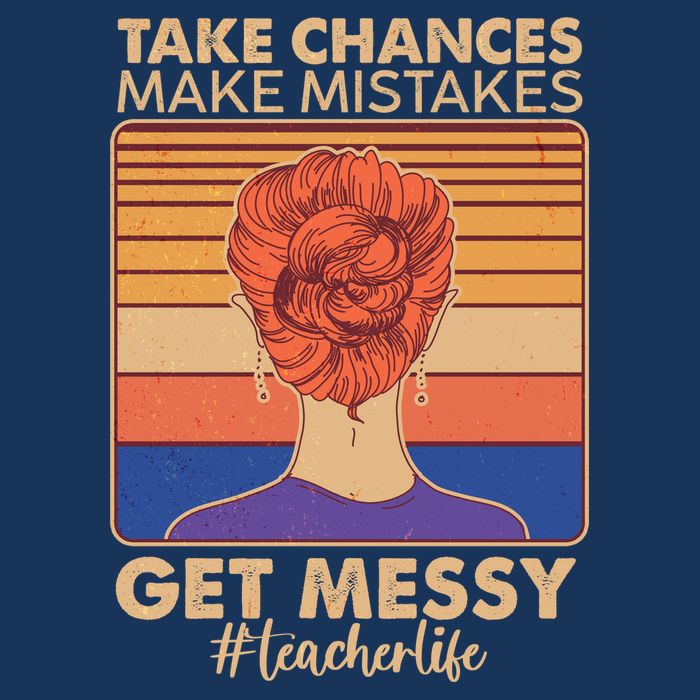 Take Chances Make Mistakes Get Messy #Teacher Life Golf Towel