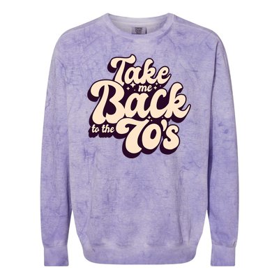 Take Me Back To The 70s Colorblast Crewneck Sweatshirt