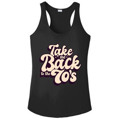 Take Me Back To The 70s Ladies PosiCharge Competitor Racerback Tank