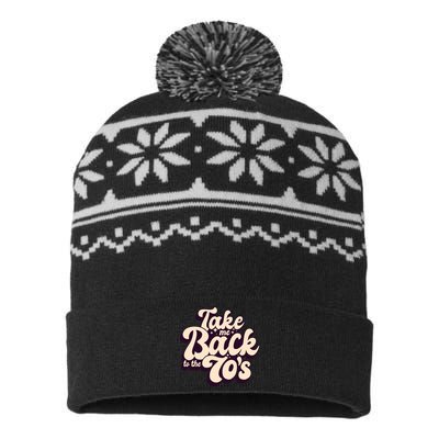 Take Me Back To The 70s USA-Made Snowflake Beanie