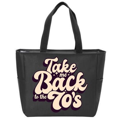 Take Me Back To The 70s Zip Tote Bag
