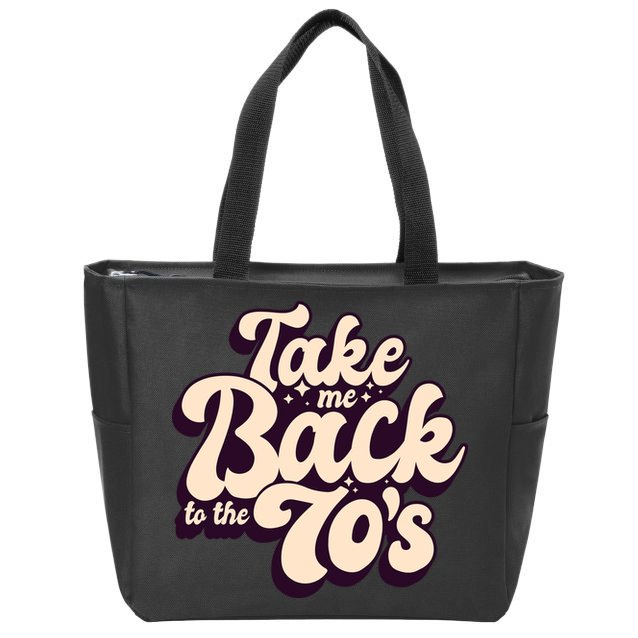 Take Me Back To The 70s Zip Tote Bag