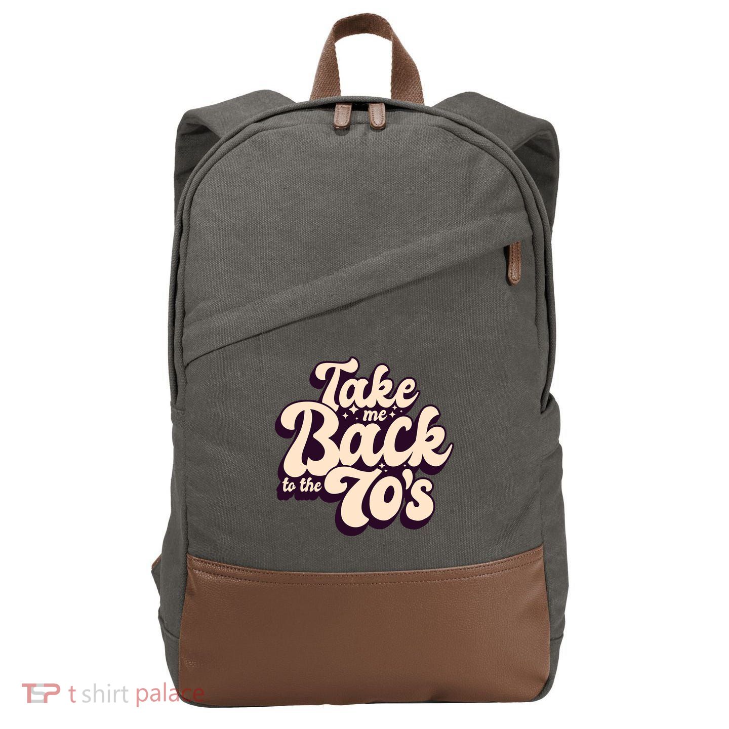 Take Me Back To The 70s Cotton Canvas Backpack