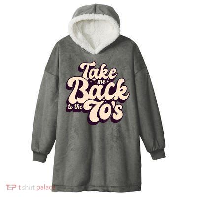 Take Me Back To The 70s Hooded Wearable Blanket