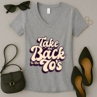 Take Me Back To The 70s Women's V-Neck T-Shirt