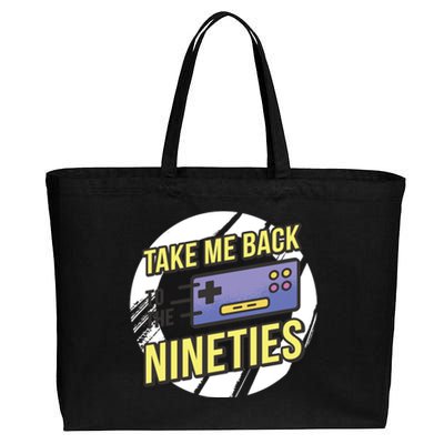 Take Me Back To The Nineties Cotton Canvas Jumbo Tote