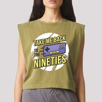 Take Me Back To The Nineties Garment-Dyed Women's Muscle Tee