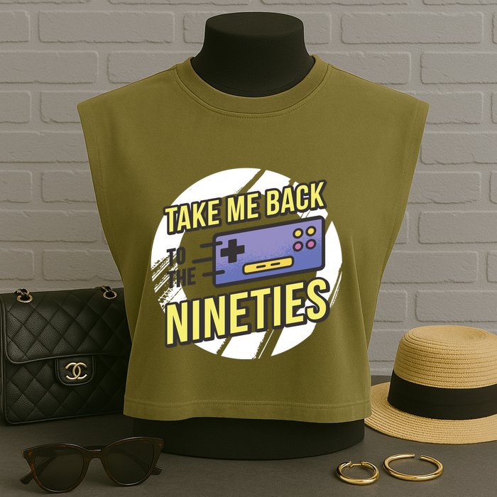Take Me Back To The Nineties Garment-Dyed Women's Muscle Tee