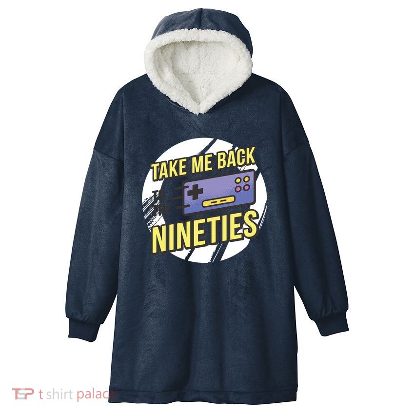 Take Me Back To The Nineties Hooded Wearable Blanket