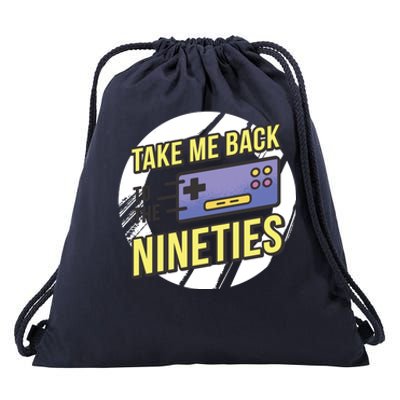 Take Me Back To The Nineties Drawstring Bag