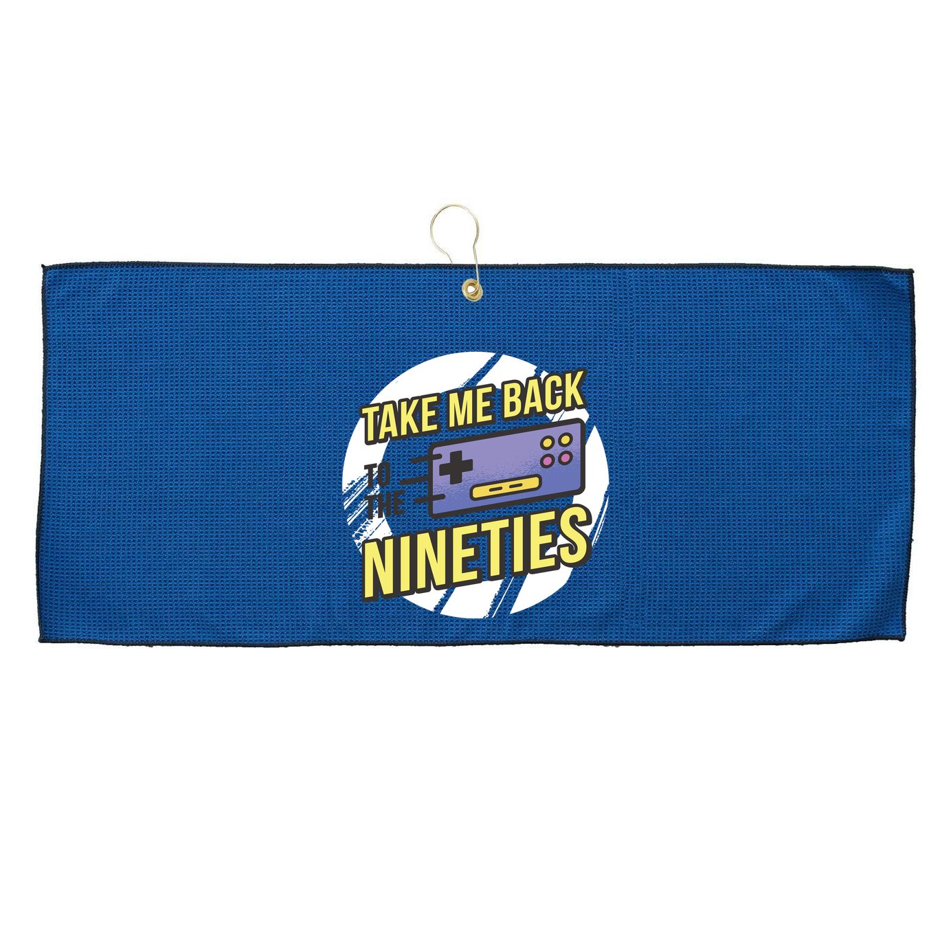 Take Me Back To The Nineties Large Microfiber Waffle Golf Towel
