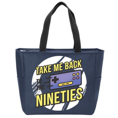 Take Me Back To The Nineties Zip Tote Bag