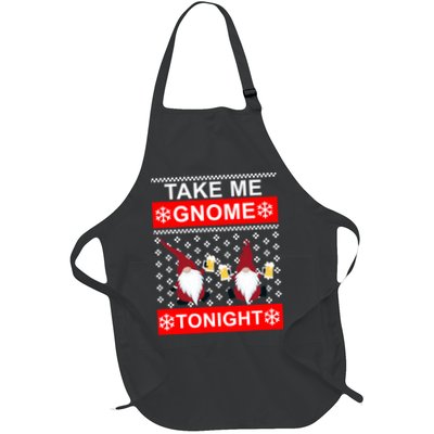 Take Me Gnome Tonight Ugly Christmas Apron
