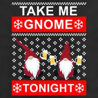 Take Me Gnome Tonight Ugly Christmas Adult Drive Performance Visor