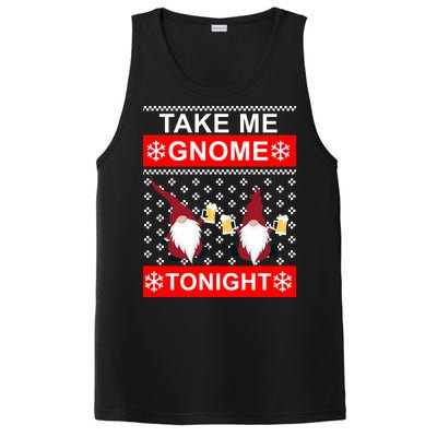 Take Me Gnome Tonight Ugly Christmas PosiCharge Competitor Tank