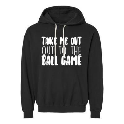Take Me Out To The Ball Game Garment-Dyed Fleece Hoodie