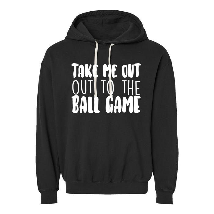 Take Me Out To The Ball Game Garment-Dyed Fleece Hoodie