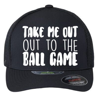 Take Me Out To The Ball Game Flexfit Unipanel Trucker Cap