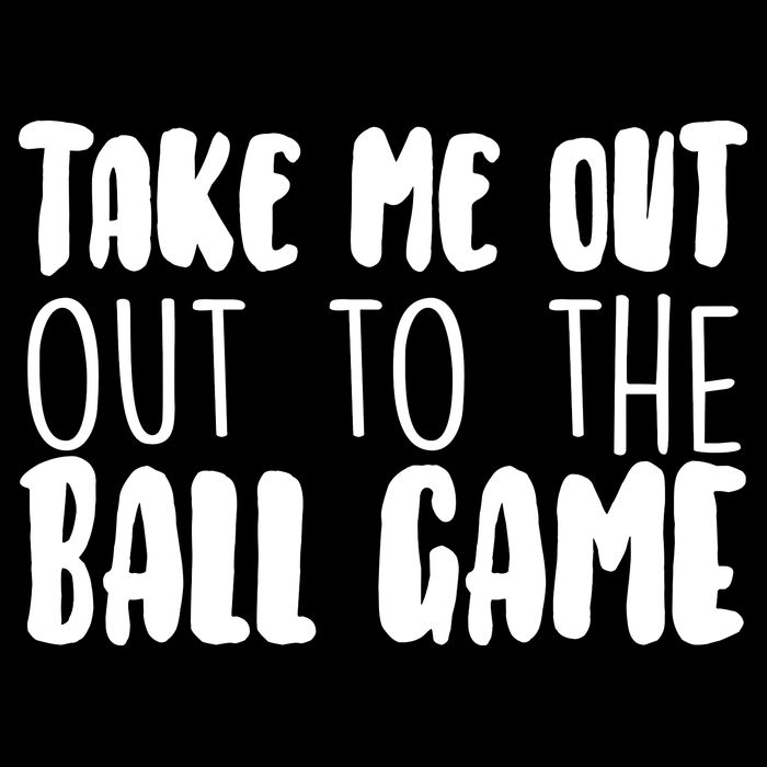 Take Me Out To The Ball Game Cropped Pullover Crew