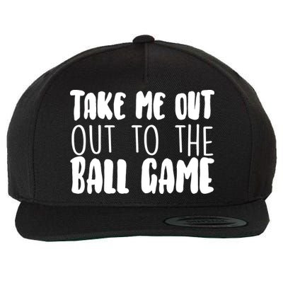 Take Me Out To The Ball Game Wool Snapback Cap