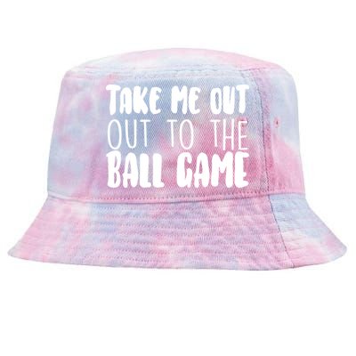 Take Me Out To The Ball Game Tie-Dyed Bucket Hat