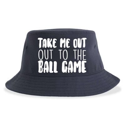 Take Me Out To The Ball Game Sustainable Bucket Hat