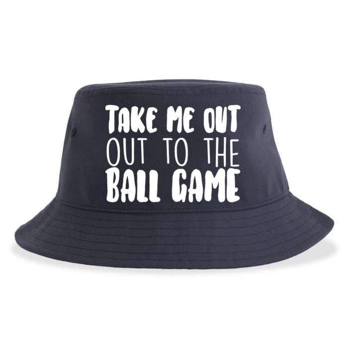 Take Me Out To The Ball Game Sustainable Bucket Hat